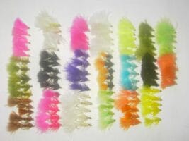 100 assorted woolly bugger fly's