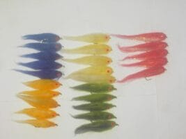25 Assorted mini baitfish flies