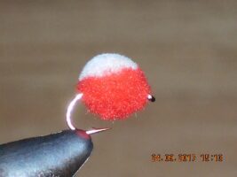 Egg Fly Red & White | Premium Quality Fishing Fly for Trout & Salmon