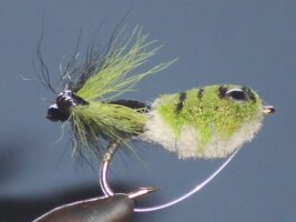 Messinger frog white belly fly