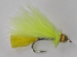 Tungsten Marabou Fluorescent Yellow Fly