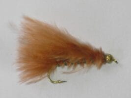 Brown Tungsten Marabou Streamer Fly
