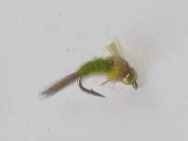 Tungsten Olive Emerger Fly
