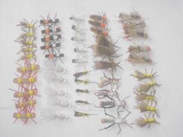 50 Assorted foam fly fishing flies
