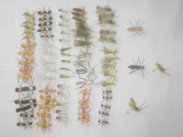 100 Assorted Foam fly fishing flies