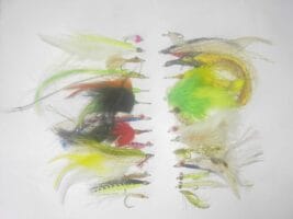 50 Assorted Saltwater fly fishing flies