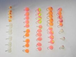 100 Assorted salmon eggs fly fishing flies