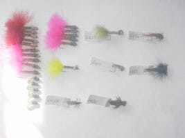 50 Assorted woven fly fishing flies