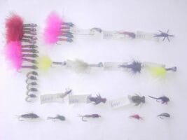 100 Assorted woven fly fishing flies