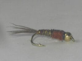 brown beadhead stone nymph