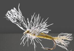 Blue Winged Olive, Cripple fly