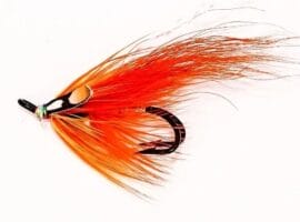 Orange Flamethrower Double Salmon Fly